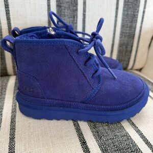 UGG Kids Royal Blue Suede Boots